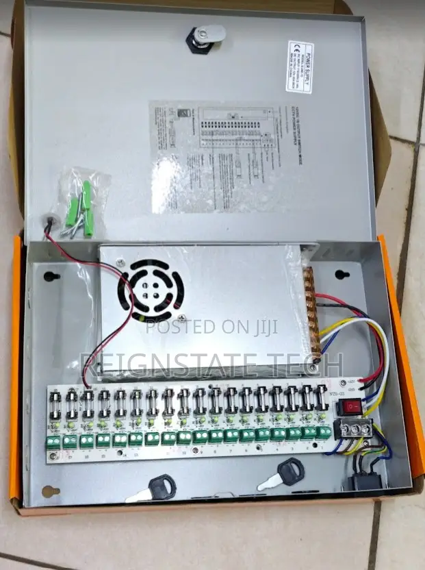 20a Fused Power Supply Unit For 18 Cctv Cameras