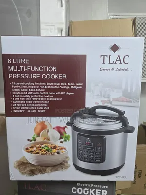 8 Litres Tlac 15 in 1 Electric Pressure Cooker, 8ltr, 1200w