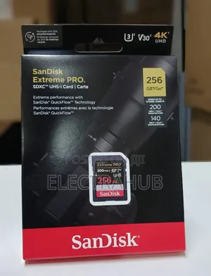Sandisk Extreme Pro 256gb Uhs Sd Card Brand New Sealed