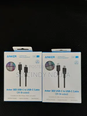 Anker 322 Usb-C to Usb-C 3ft Braided Cable