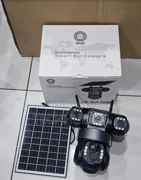 4g Solar Camera 3 Lens 3 Screens Night Vision Mobile Tracking Camera