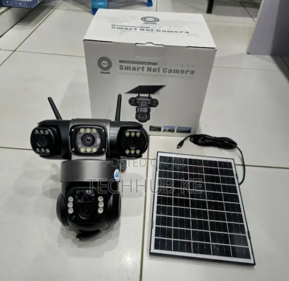 4g 6mp Triple Lens Solar PTZ Camera All-Weather Security Camera