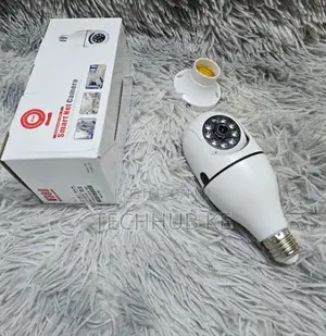 CCTV Bulb Camera Lens PTZ Bulb CCTV 360 1080p With Motion Trackng