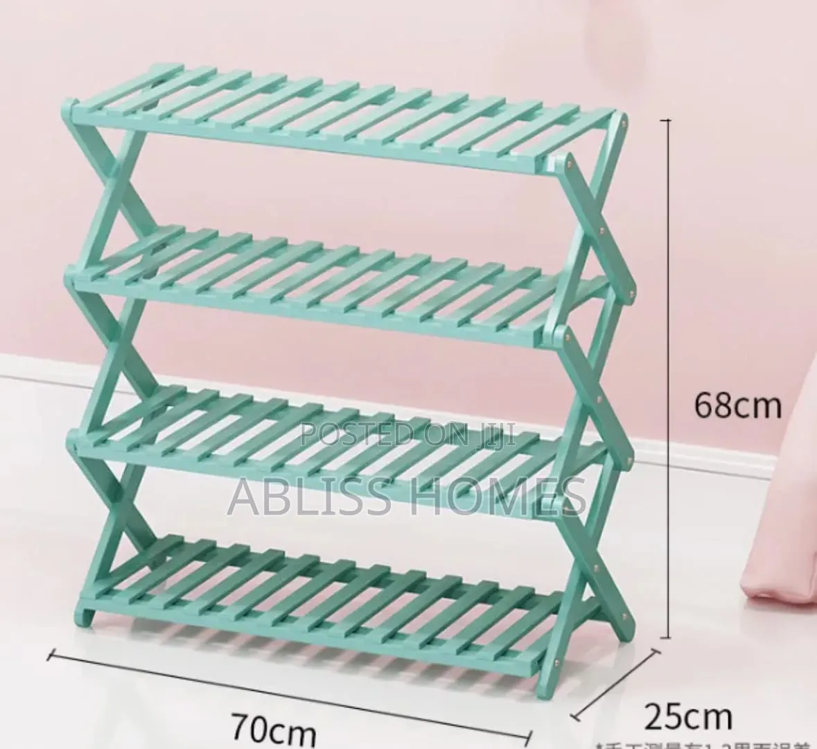 Foldable Bamboo Shoe Rack Stand