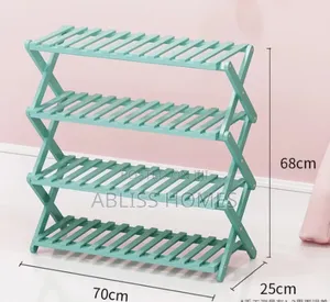 Foldable Bamboo Shoe Rack Stand