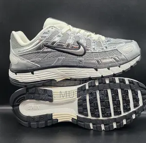 Metallic Silver Nike P-6000 Sneakers Size 38-45