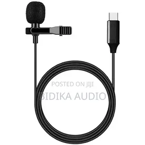 Lavalier Mic Type C Professional Lapel Clip-on Mic Omni Condenser