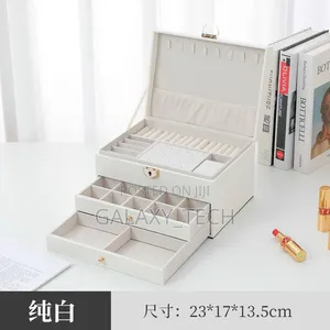 Multi-Layer Jewelry Box Large Capacity Necklace/Earrings Case