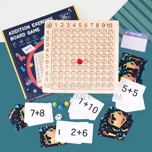 Addition Exercise Board Game for Kids0