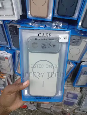 iPhone 17 Air Dark Blue Matte Bumper Frame Cover