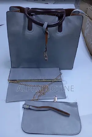 Dual Rolled Top Handles Open-Top Bucket Daily Ladies Bag