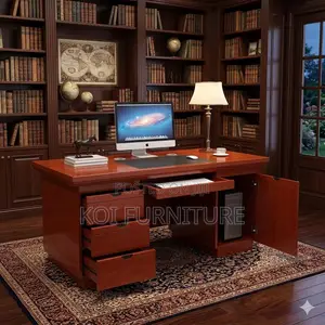 Office Desk; 1.2 Meters Mahogany Superior Executive Desk