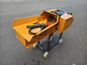 4 Tonnes / Hour Chaff Cutter With Gear and Conveyor Belt