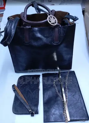Soft Textured Pu Faux Leather,Women's 3 Piece Pu Leather Bag Set