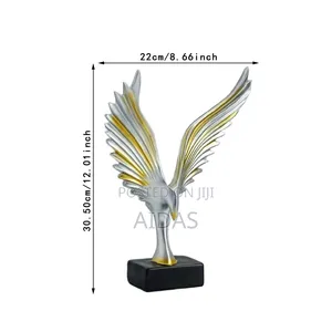 Bird Figurine Spread Wings Ornament – Eagle Statue Decoration