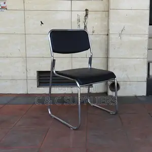 Leather Padded Chrome Guest Chair