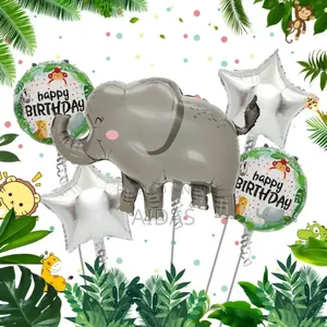 Jungle Theme Balloons – 5 Pieces Pack