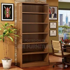 Wooden Home Office Bookshelves Storage Unit