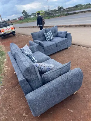 3-2 Seater Grey Butterfly Sofa Set