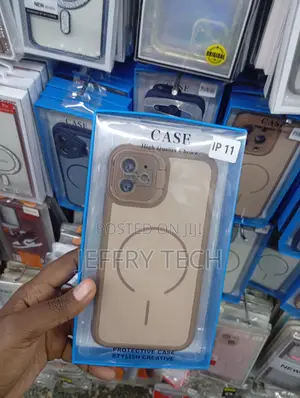 iPhone 11,Sleek Translucent Back, a Tan Bumper,Case
