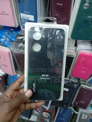 Vivo Y03 4g Flexible Matte Black Protective Cover