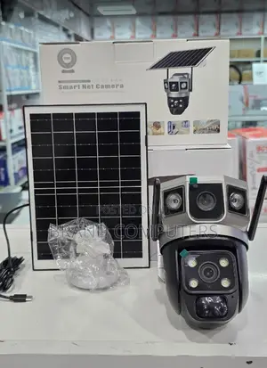 Solar Powered Wireless Outdoor Security Camera V380 Pro 4mp Dual Lens
