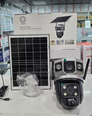 Wireless Solar Powered Wifi CCTV Dual Lens CCTV Camera With PTZ 2 Lens