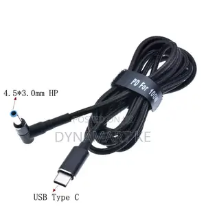 Usb C to Hp 4.5x3.0mm Laptop Cable Dual Chip Pd E-Marker 100w