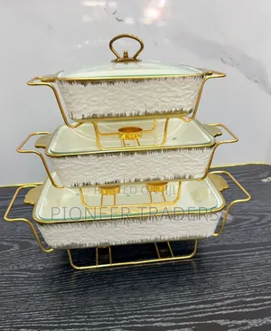 3pcs Ceramic Chaffing Dish