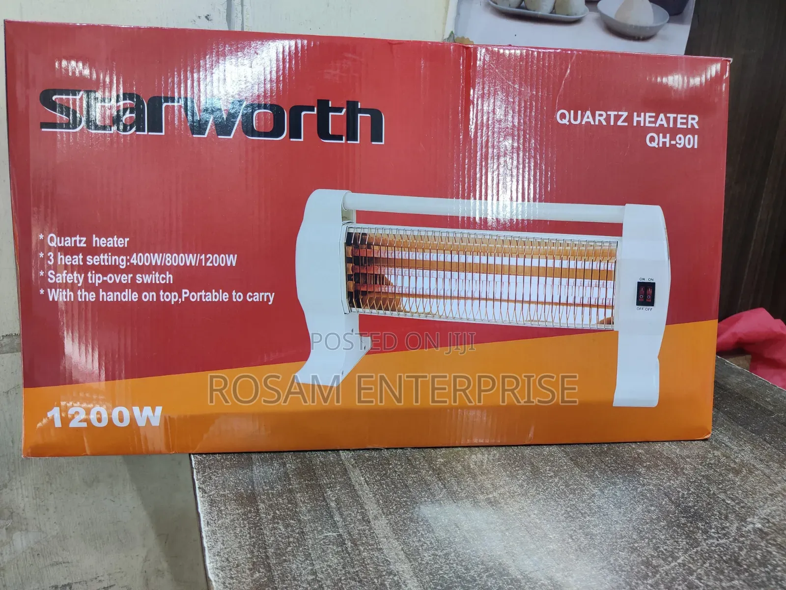 Starworth Quartz Heater 800w Max