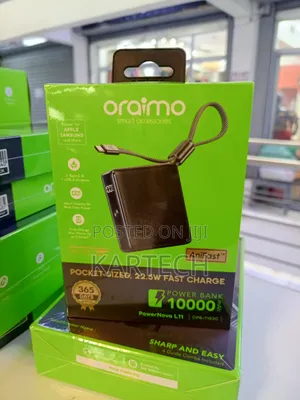 Oraimo Powernova L11 10000mah 22.5w Fast Charging Power Bank