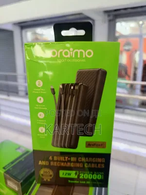 Oraimo 20000mah 12w Fast Charging Power Bank – Traveler Link 20