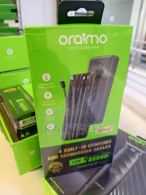 Oraimo Traveller 20 20000mah 12w Fast Charging Power Bank