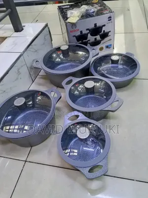 Bosch Non-Stick Cooking Pot Set With Silicone Lids – 11pcs