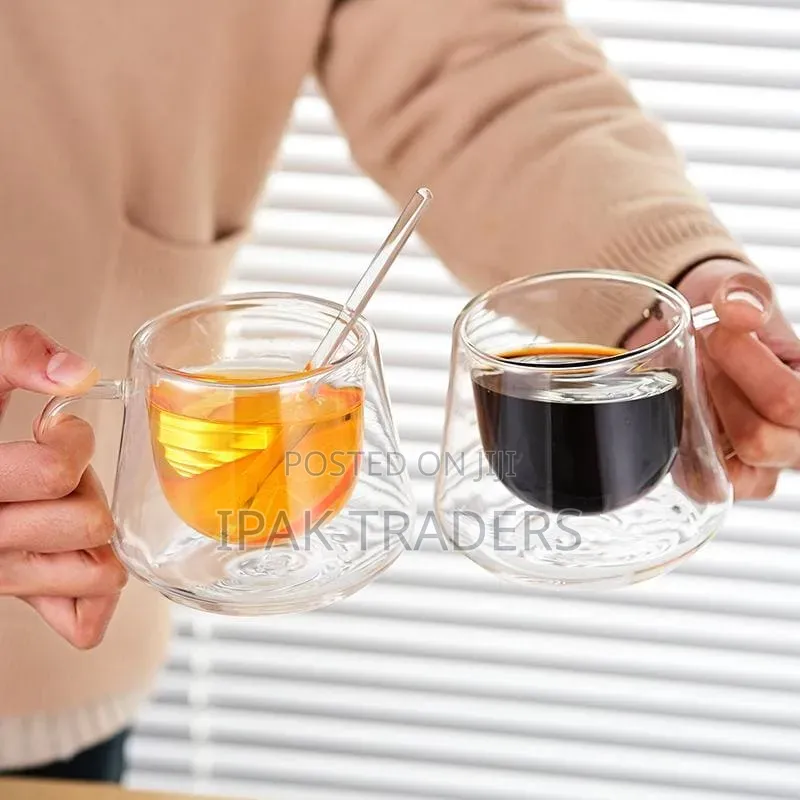 Coffee Label 180ml Double Wall Crystal Clear Acrylic Cup