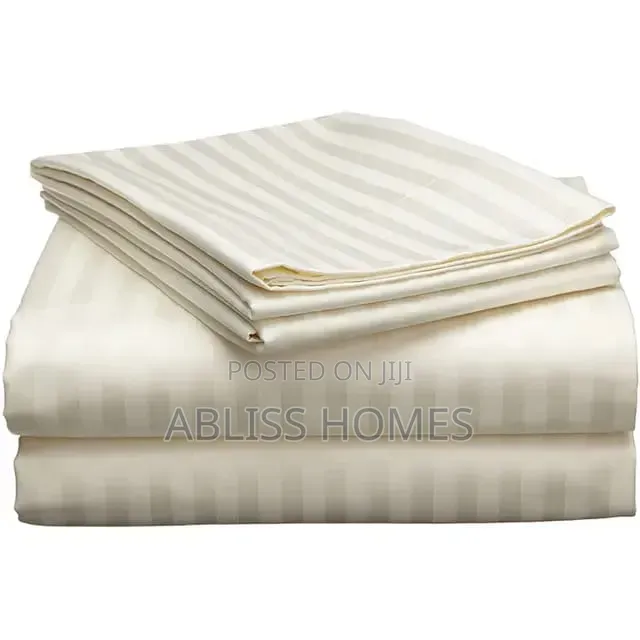 Luxury Cotton Stripped Bed Sheets