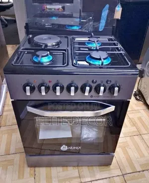 Nunix Kz-660 Standing Cooker 60×60cm (3 Gas + 1 Electric