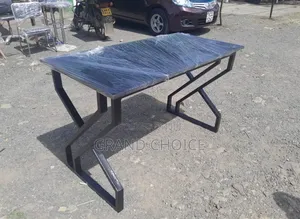 Black Metallic Study Desk