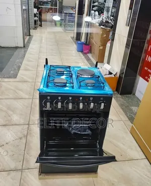 Olelon 50×55cm Standing Cooker (3 Gas + 1 Electric) With Electric Oven