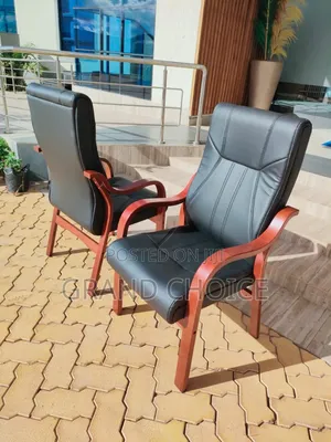 Executive Chair With Wooden Frame