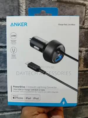 Anker Powerdrive 2 Elite With Lightning Connector Car Charger