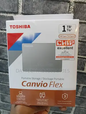 Toshiba Canvio Flex 1tb Portable External Hard Drive.