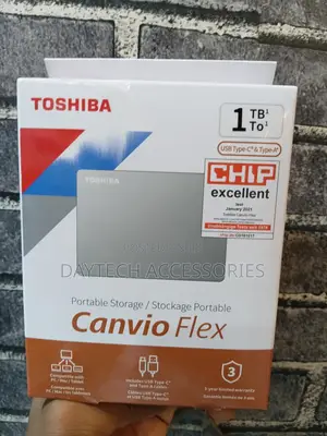 Toshiba Canvio Flex 1tb Usb 3.2 Gen 1 External Portable Hard Drive.