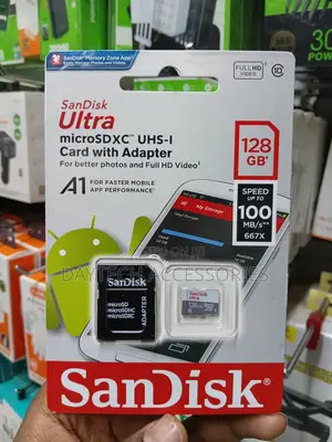 Sandisk Ultra 128gb Micro Sd Card SDXC A1 Uhs-I 100mb/S