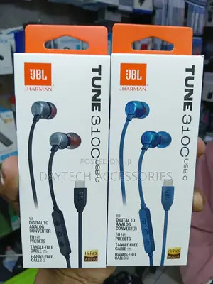 JBL Tune 310c Usb-C Earbuds With Microphone (Black)