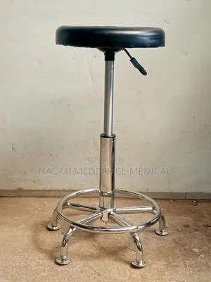 Stainless Steel Adjustable Doctor's Stool Without Backrest