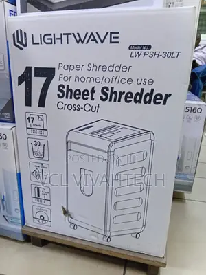 Lightwave Paper Shredder 17 Sheets Cross Cut PSH-30lt.