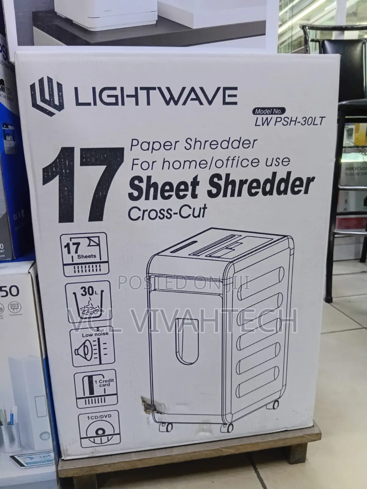 Lightwave Paper Shredder 17 Sheets PSH-30lt.