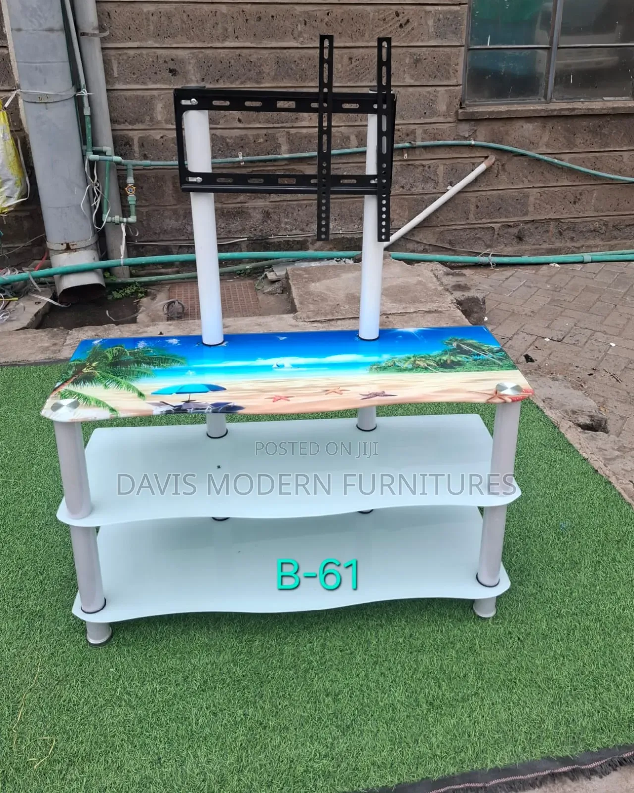 3-Tier Glass Tv Stand