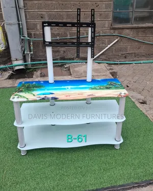 3-Tier Glass Tv Stand